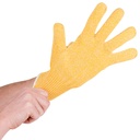 Guante antimicrobial para corte ambidiestro amarillo - San Jamar