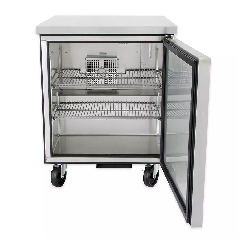 Refrigerador bajo mostrador, 1 puerta, 2 parrillas, refrigerante HC R290, 27"- True