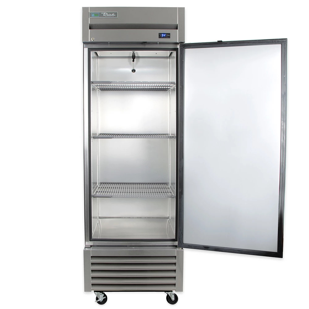 Refrigerador vertical reach-in, 1 puerta, 3 parrillas, refrigerante HC R290, 27"- True