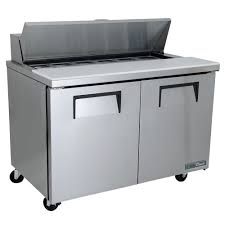Mesa de preparación refrigerada, 2 ptas, 4 parrillas,, rfg HC R290, 48" - True