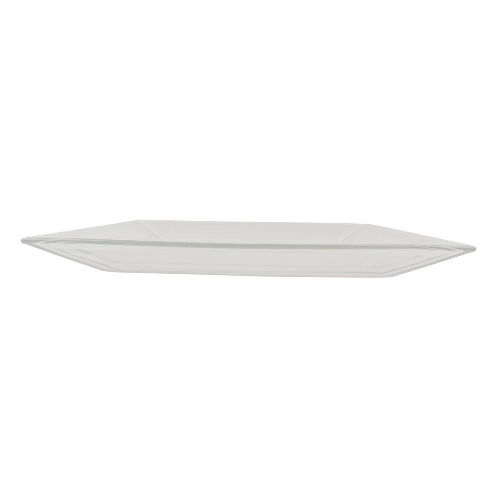 Plato Cuadrado Mix-up de Vidrio Templado, 25.5x25.5 cm - Arcoroc