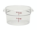 Recipiente redondo 1.9lts policarbonato transparente Cambro