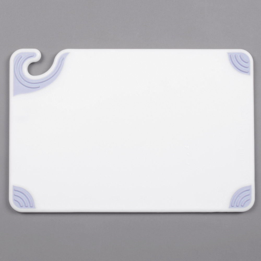 Tabla corte blanca con antideslizante 12" x 18" x 1/2" San Jamar