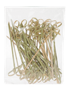 Palillos 7" de bambú  con nudo paquete x 50 unidades - Town Food