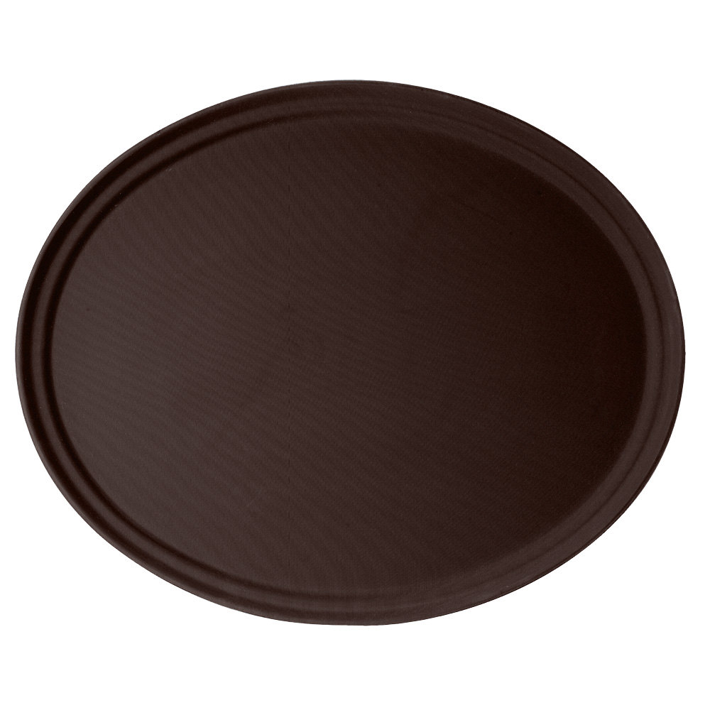 Bandeja antideslizante ovalada fibra de vidrio 56 x 68.5 cm bronceado - Cambro China