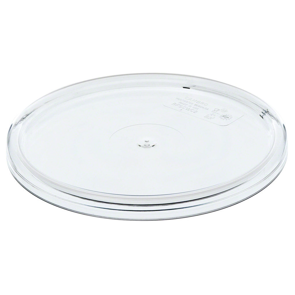 Tapa redonda para recipientes de 1.9 y 3.8lts de policarbonato - Cambro USA