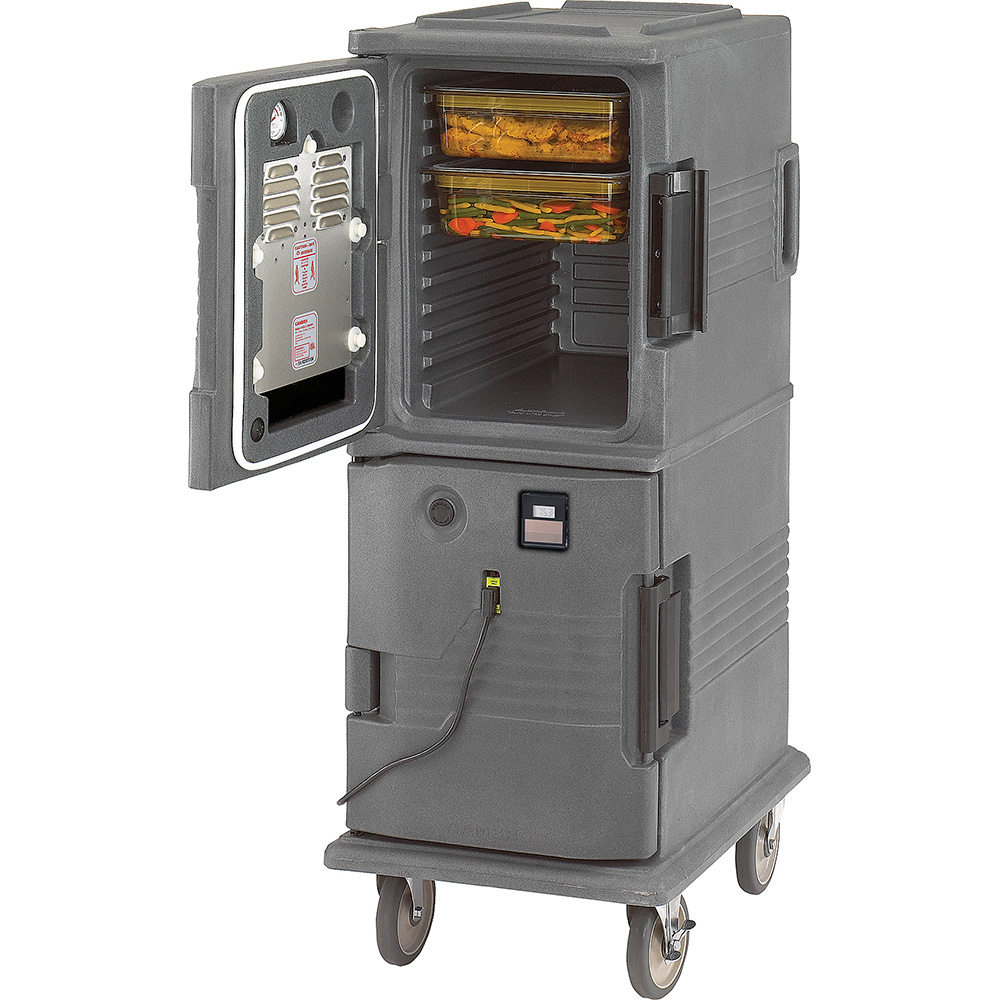 Carro mantenedor doble compartimiento eléctrico 52 x 69 x 137.2cm gris - Cambro USA