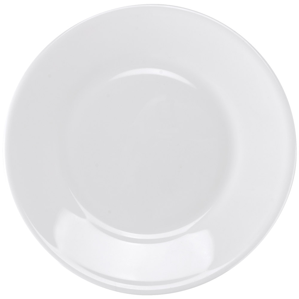 Plato Redondo Blanco de Vidrio Templado Restaurante, 15.5 cm - Arcoroc