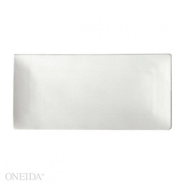 Plato sushi rectan porcelana 33 x 15.8cm blanco brillante (Outlet) - Oneida