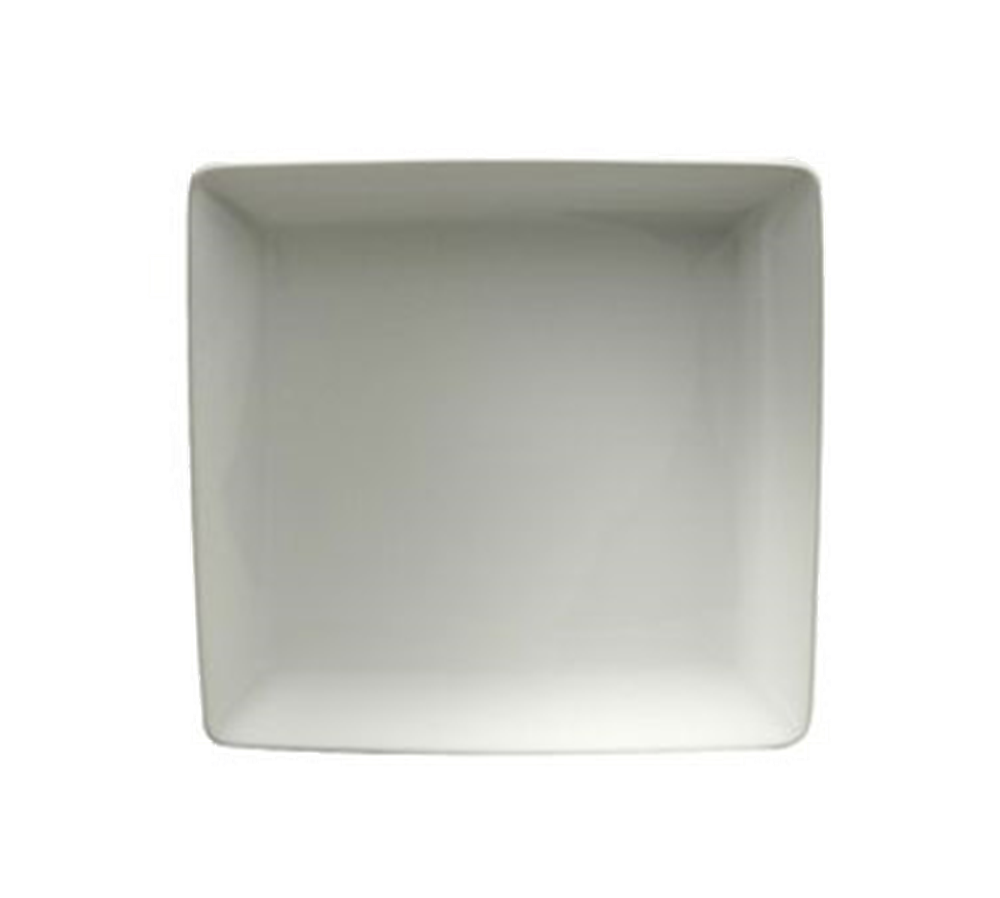 Plato Cuadrado de Porcelana Fina, 24.1 cm Fusión (Outlet) - Oneida