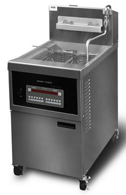Freidor abierto de alta capacidad (90 lbs de aceite) a gas con control Computron 8000 y sistema de filtración incorporado - Henny Penny