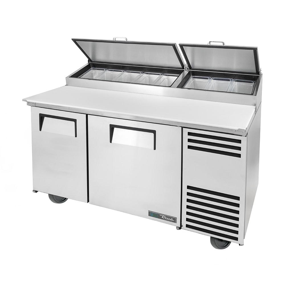 Mesa de preparación de pizza de 60" con refrigerante ecológico R-290 (Outlet) - True