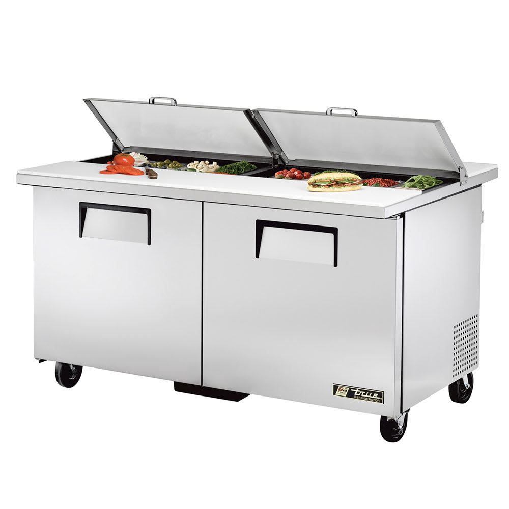 Mesa de preparación de alimentos dual con refrigerante ecológico R290 - True