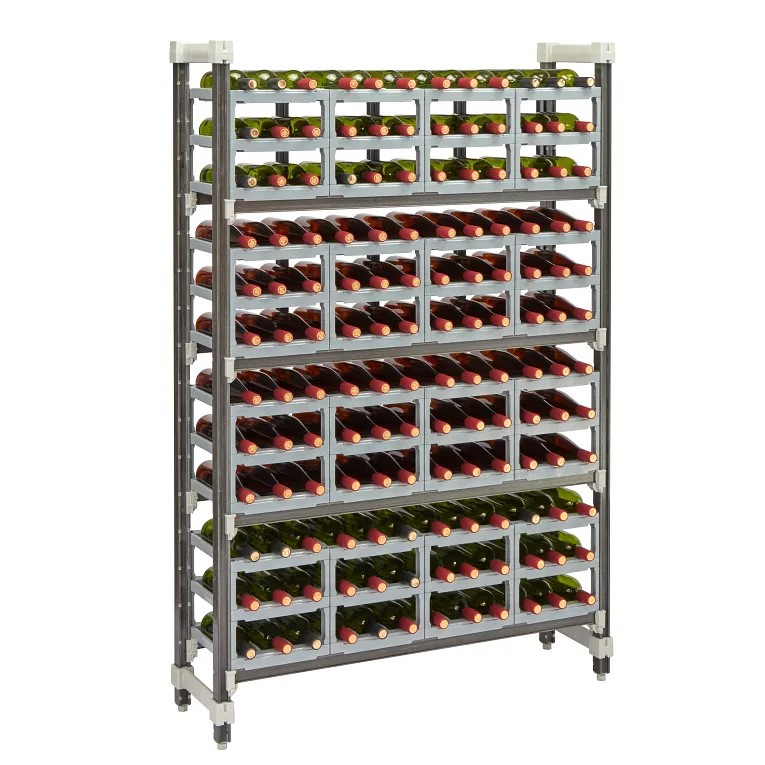 Estante para vinos Elements Xtra de 14" x 48" x 72" Color gris - Cambro