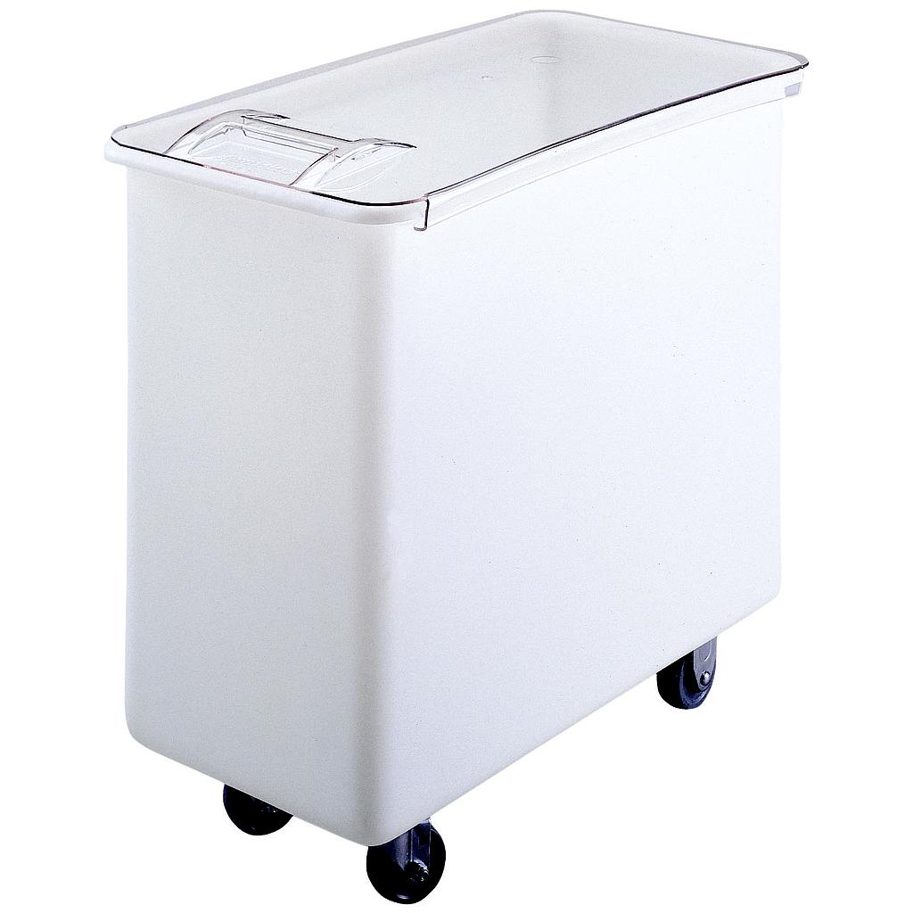 Carro almacenar ingredientes tapa deslizable transparente 161 L (43 gal) tapa plana blanco - Cambro USA