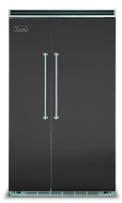 Refrigerador / congelador de 48"con dos puertas y panel frontal integrado color negro - Viking
