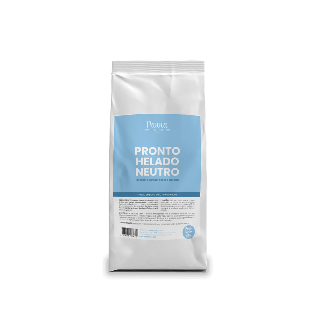 Pronto Helado Neutro x 2 kg - Panna Food-MD
