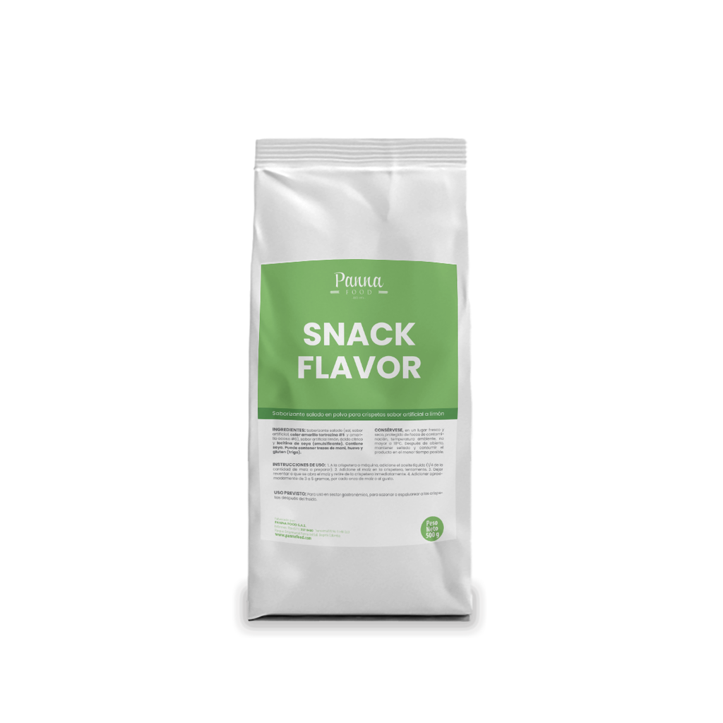 Saborizante en polvo para crispetas Snack Flavor Limón x 500 g - Panna Food-MD