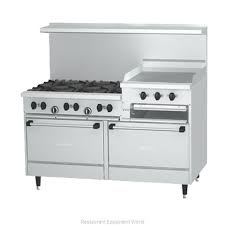 Estufa us range 6 q gas asador 24" 1 horno 1 - Garland