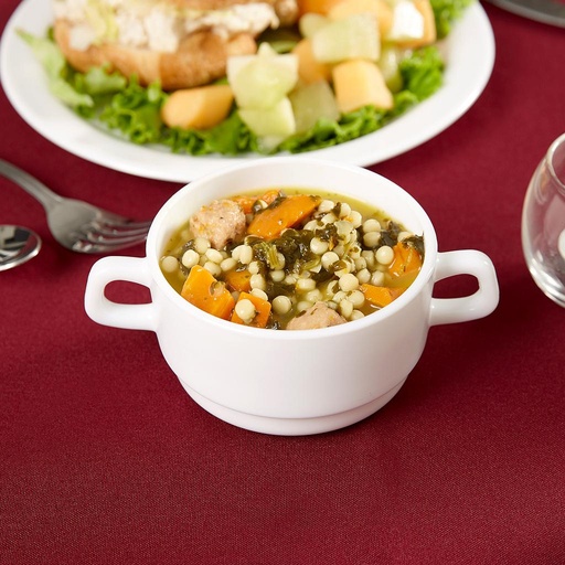 [28891] Tazón Consomé Blanco de Vidrio Templado Restaurante,10 ¼ oz-Arcoroc