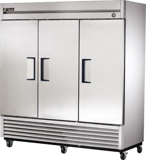 [T-72F-HC] Congelador de 3 puertas sólidas con refrigerante ecológico R290 - True