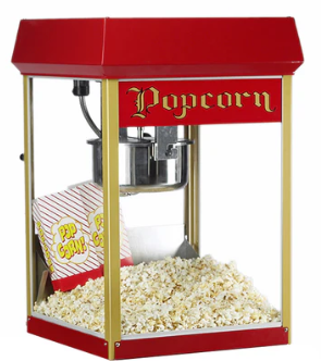 [2408] Crispetera roja de 8 oz, de mesa - Gold Medal