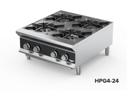 [HPG4-24] Estufa a gas de sobremesa de 24" con 4 quemadores - Vollrath