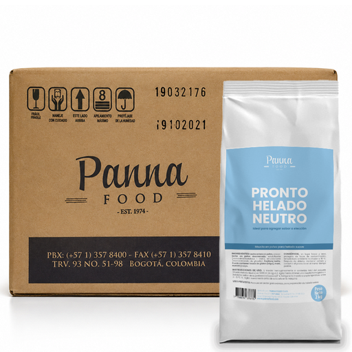 [PT85-2009NB-MD] Pronto helado neutro en caja x 6 bolsas de 2 kg - Panna Food-MD